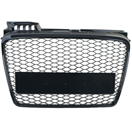 Griglia Anteriore Sportiva Nera Lucida Senza Emblema per Audi A4 B7 8E 2004-2008