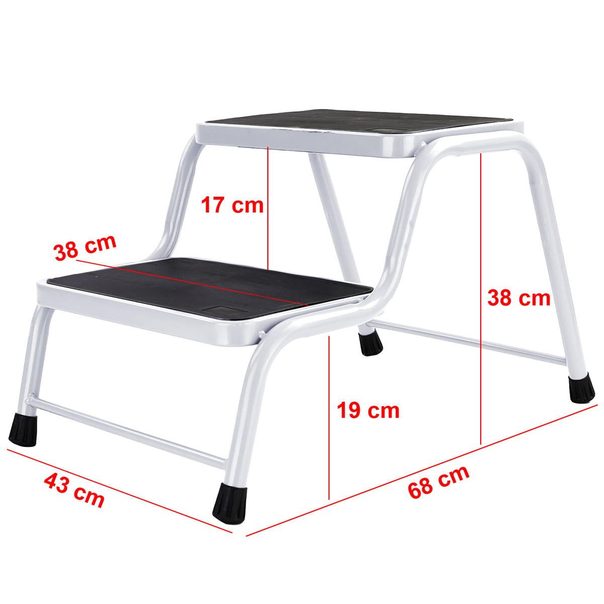 # Wohnwagen Caravan Doppel Trittstufe Treppe 2 Stufen Podest Fino a 150kg