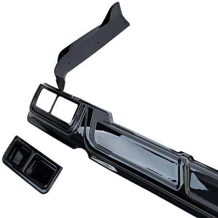 Diffusore Posteriore Sportivo Nero Lucido per Ford Tourneo Transit Custom (2023)