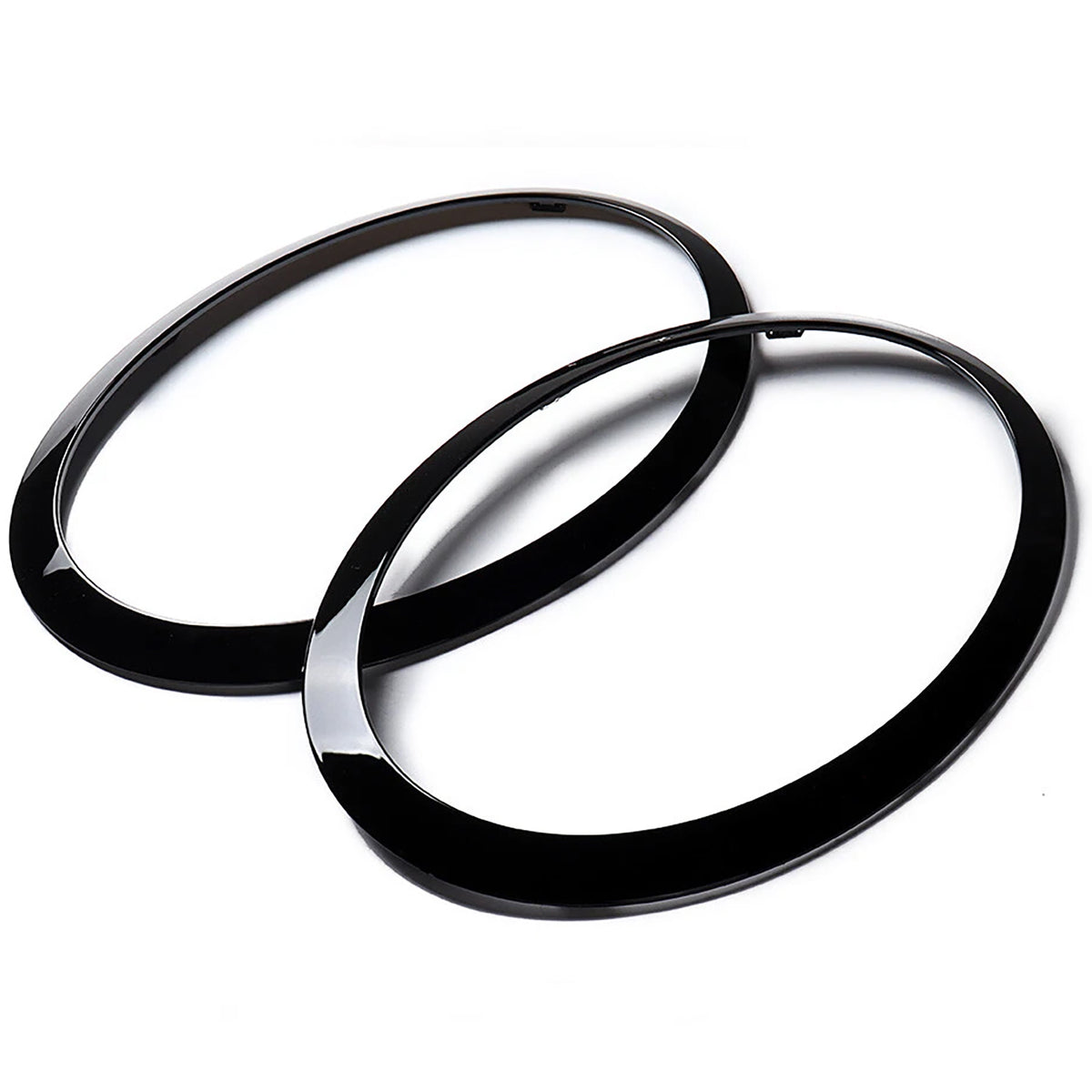 Fari Ringi Neri Lucidi per Mini Cooper F55 F56 F57 2014-2018 - 2 Pezzi