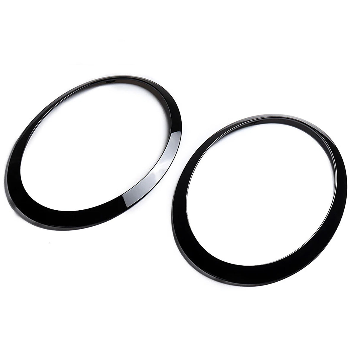 Fari Ringi Neri Lucidi per Mini Cooper F55 F56 F57 2014-2018 - 2 Pezzi