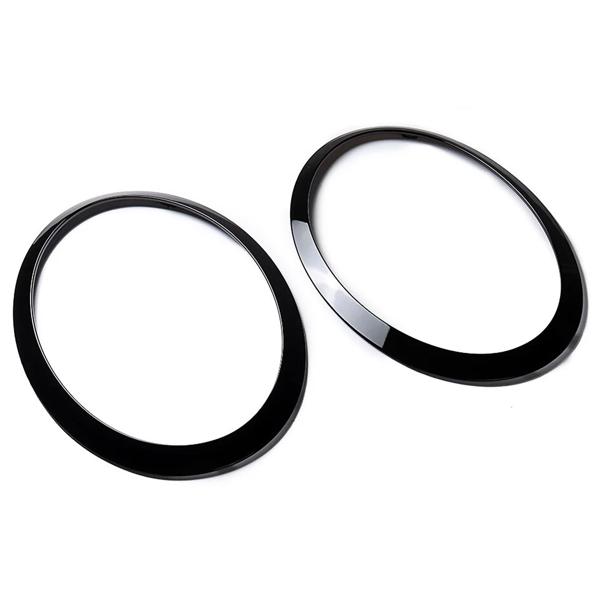 Fari Ringi Neri Lucidi per Mini Cooper F55 F56 F57 2014-2018 - 2 Pezzi