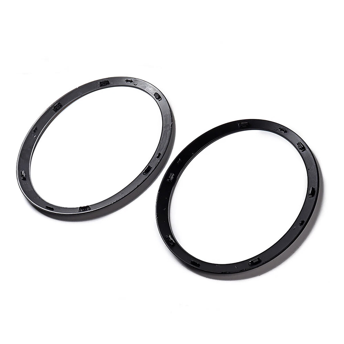 Fari Ringi Neri Lucidi per Mini Cooper F55 F56 F57 2014-2018 - 2 Pezzi