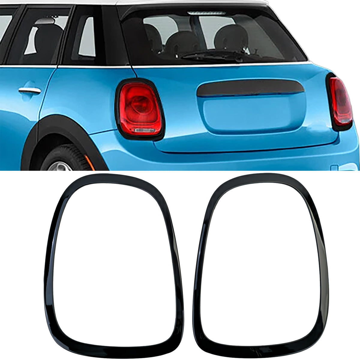 Fanali Posteriori in Nero Lucido per Mini Cooper F55 F56 F57 (2014-2021)