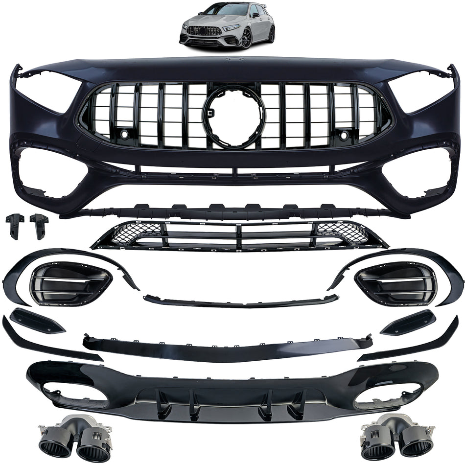 Diffusore Posteriore per Mercedes-Benz AMG-Line W177 2018-2023