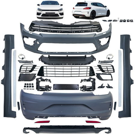 Minigonne R-Look per Volkswagen Scirocco III (2014-2017)