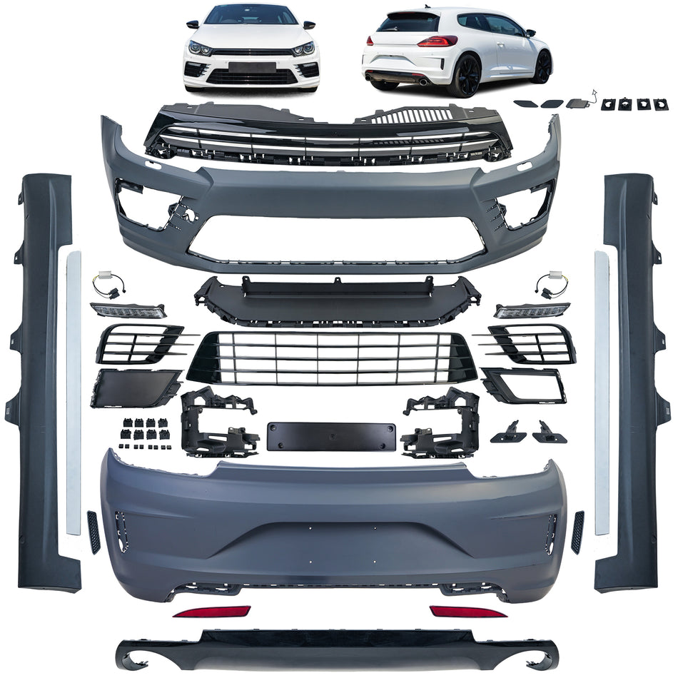 Minigonne R-Look per Volkswagen Scirocco III (2014-2017)
