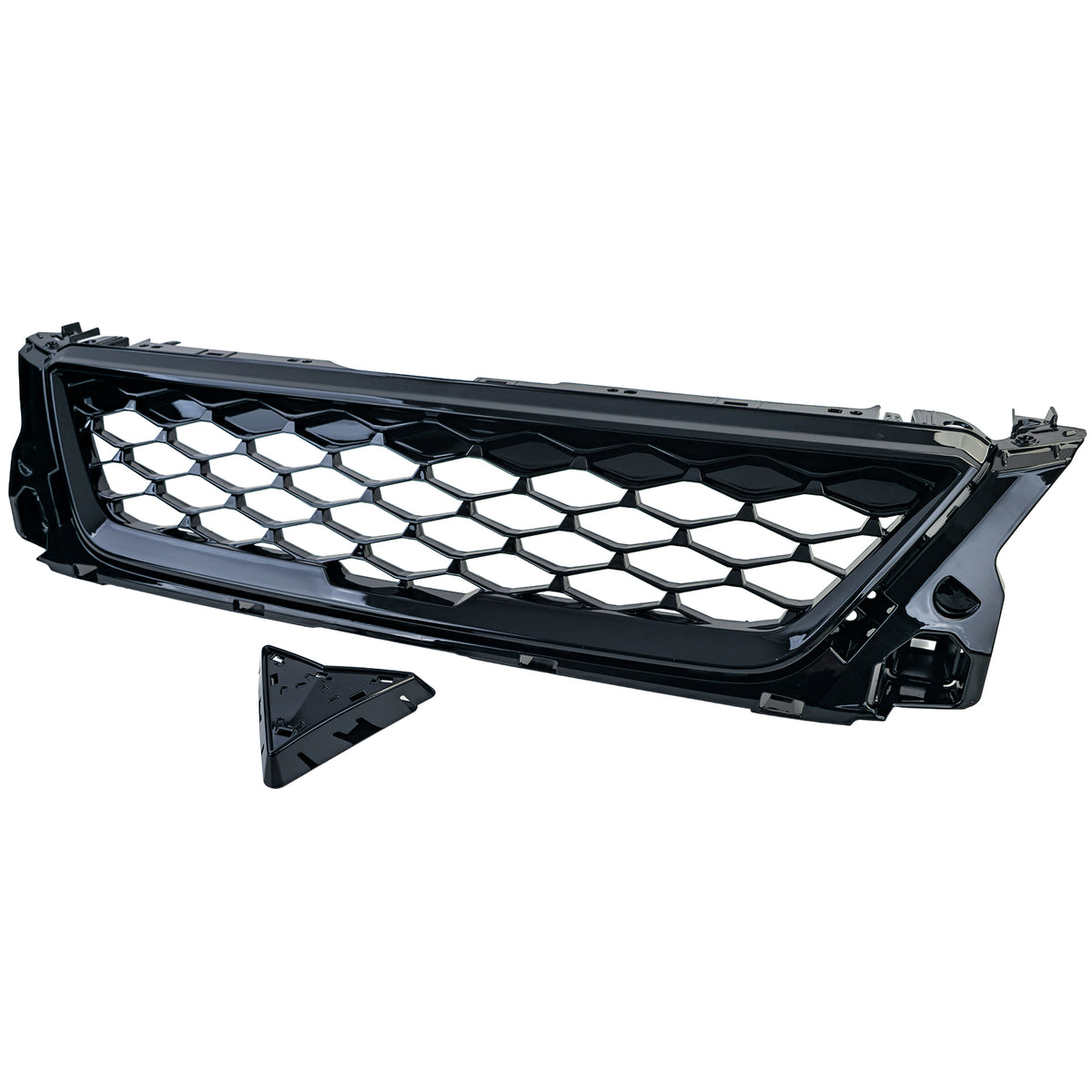 Griglia Sportiva Nera Lucida Wabendesign per Seat Ibiza 6F KJ dal 2017