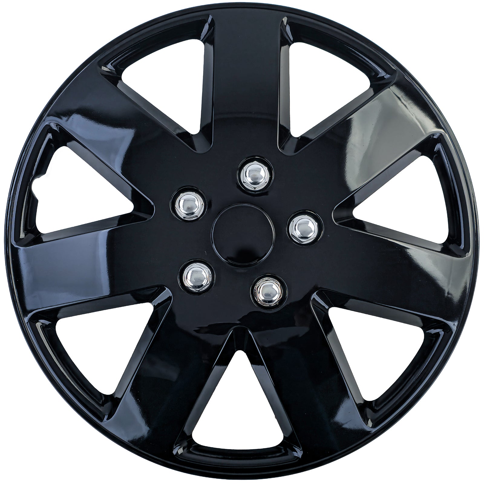 Tenzo-R XIII Coppe Ruota 16 Pollici Nero Lucido Set di 4 per Universale