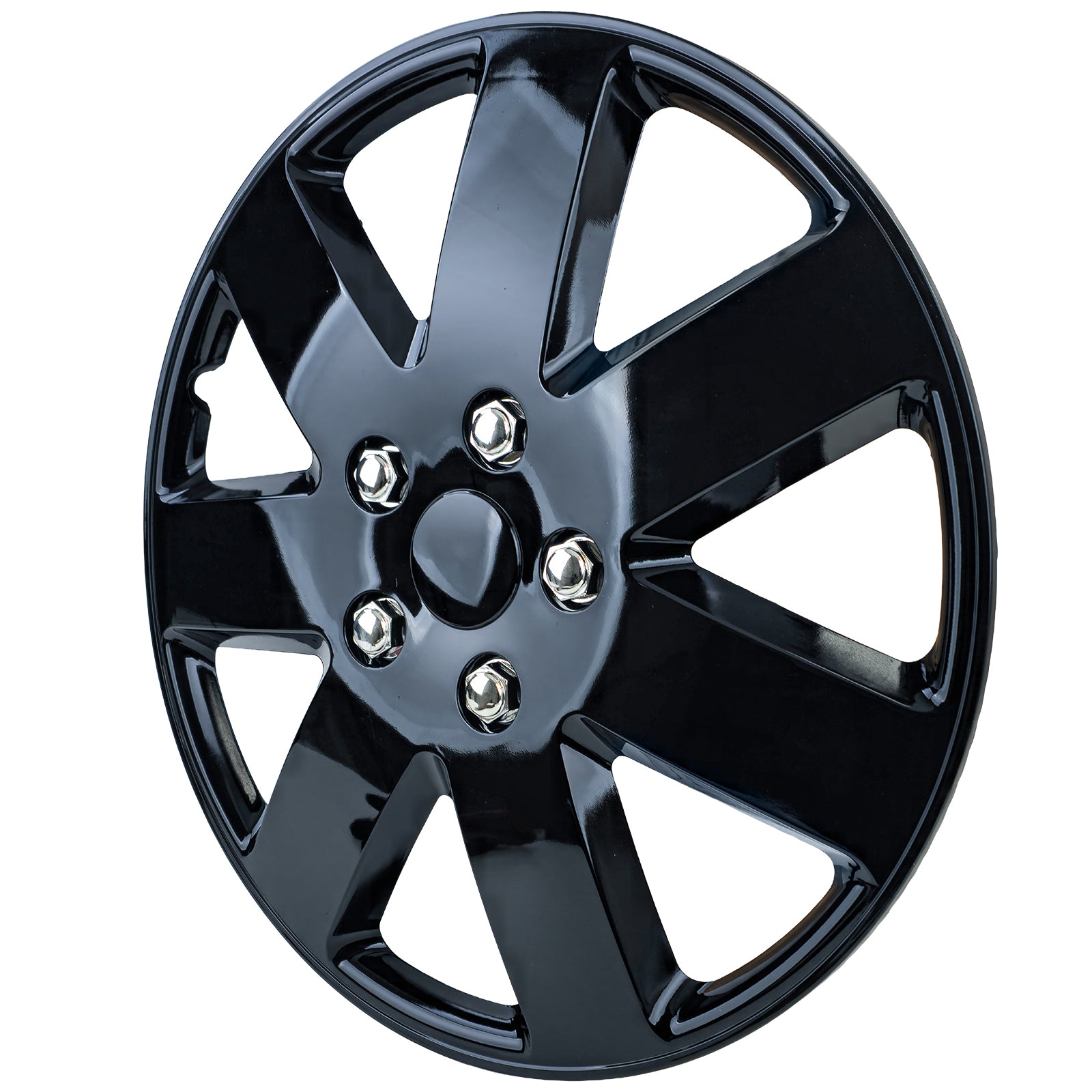 Tenzo-R XIII Coppe Ruota 16 Pollici Nero Lucido Set di 4 per Universale