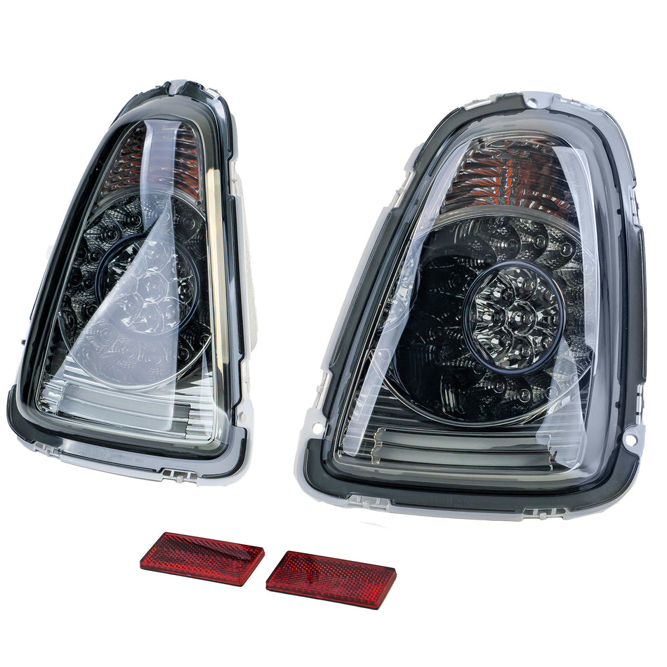 Fanali Posteriori LED Vetro Trasparente Neri per Mini Cooper R56 2006-2010
