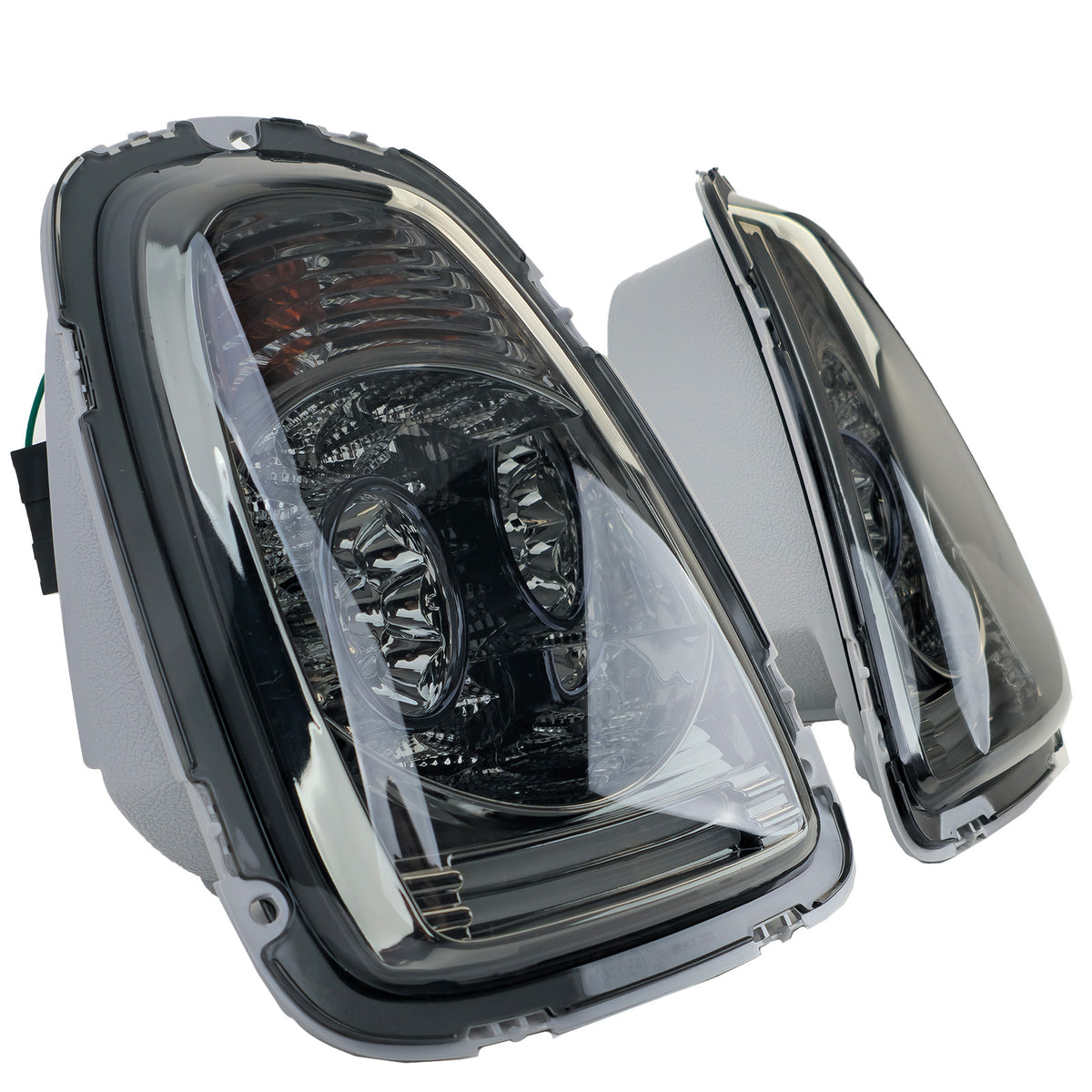 Fanali Posteriori LED Vetro Trasparente Neri per Mini Cooper R56 2006-2010