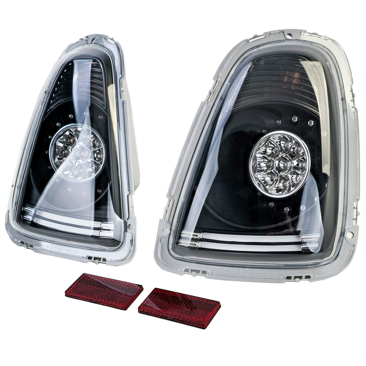 Fanali Posteriori LED Vetro Trasparente Neri per Mini Cooper R56 (2006-2010)