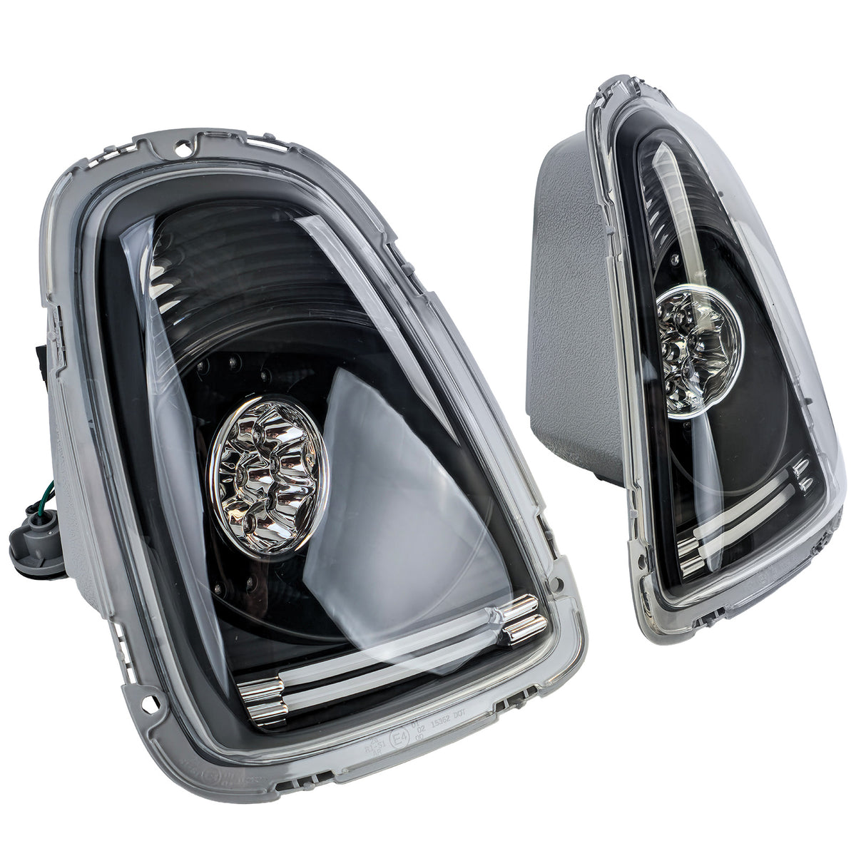 Fanali Posteriori LED Vetro Trasparente Neri per Mini Cooper R56 (2006-2010)