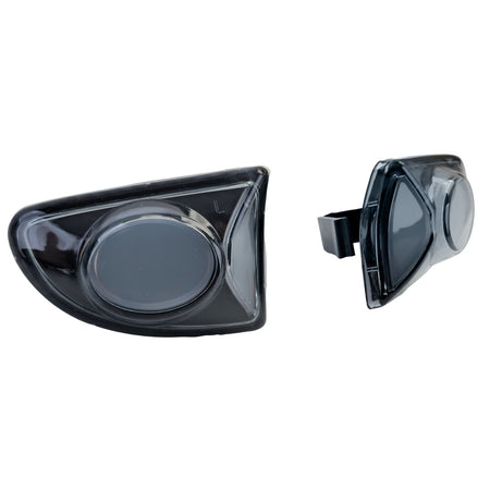 Frecce Set Vetro Trasparente Nero per Smart ForTwo 451 2007-2015 (Coupé