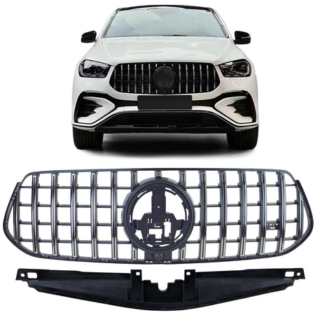 Griglia Sportiva Nera con Cromo per Mercedes GLE V167 C167 Coupé dal 2023 AMG