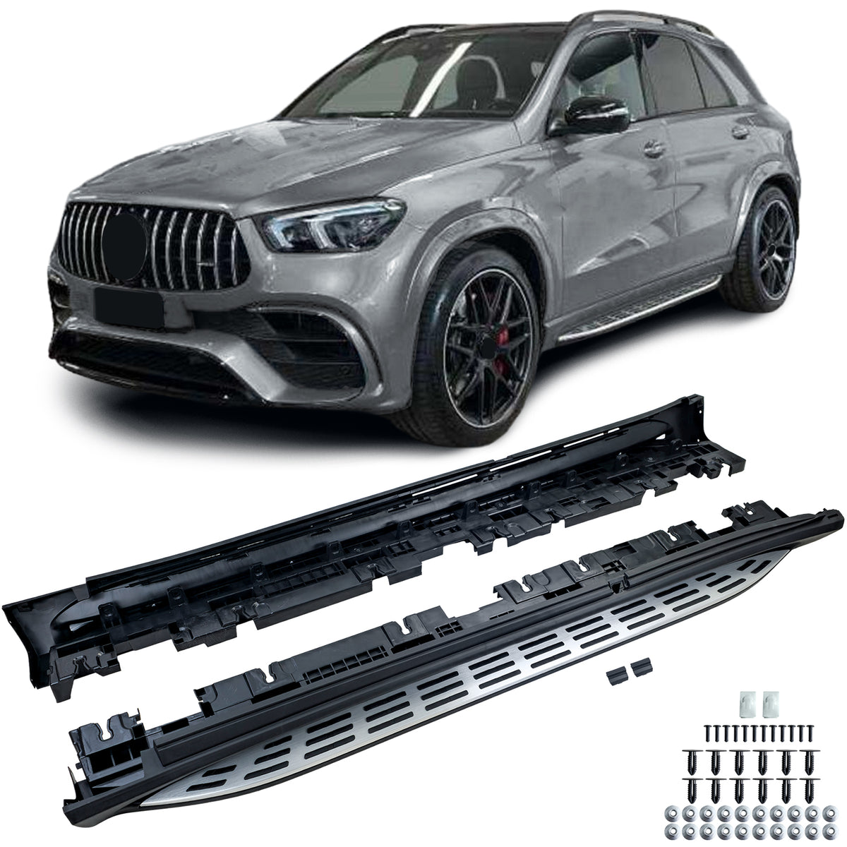Trittini in Alluminio OE Look per Mercedes GLE V167 2018-2023