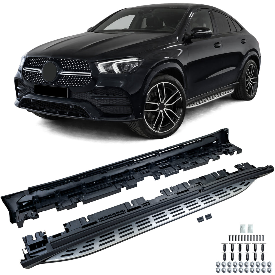 Alluminio Pedane Laterali Protezione Laterale OE Style per Mercedes GLE C167