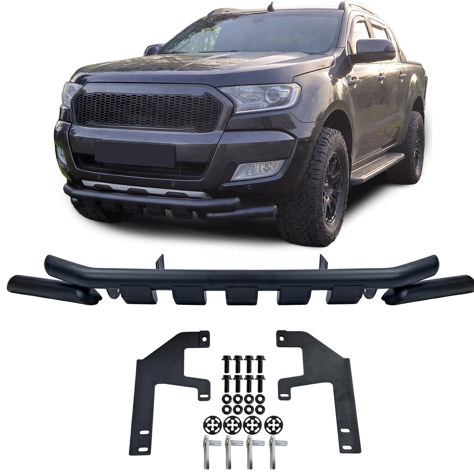Paramotore "Nudgebar" Nero per Ford Ranger T6 T7 T8 (2012-2022)