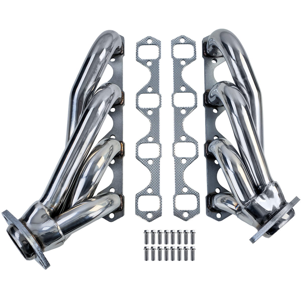 Collettori Scarico in Acciaio Inox Lucido per Ford Mustang 5.0L (1986-1995)