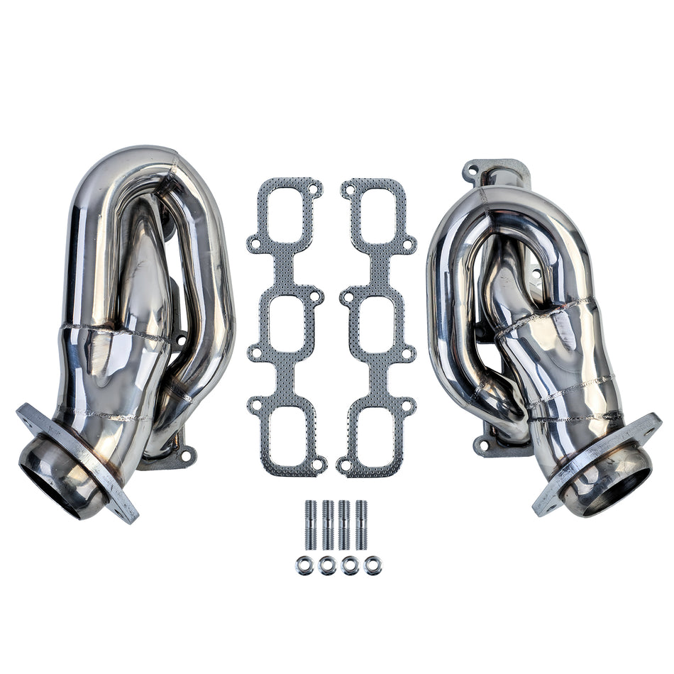 Collettori Scarico in Acciaio Inox Lucido per Ford Mustang 3.7 V6 D2C 2011-2015