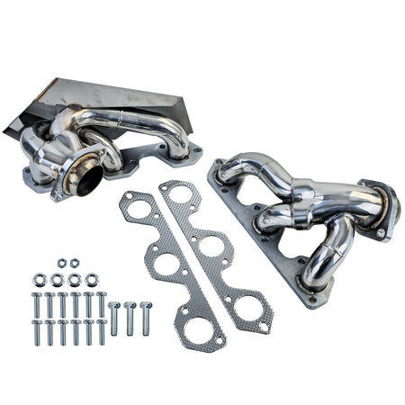 Collettori Scarico in Acciaio Inox Lucido per Jeep Wrangler JK 3.8L (2007-2011)