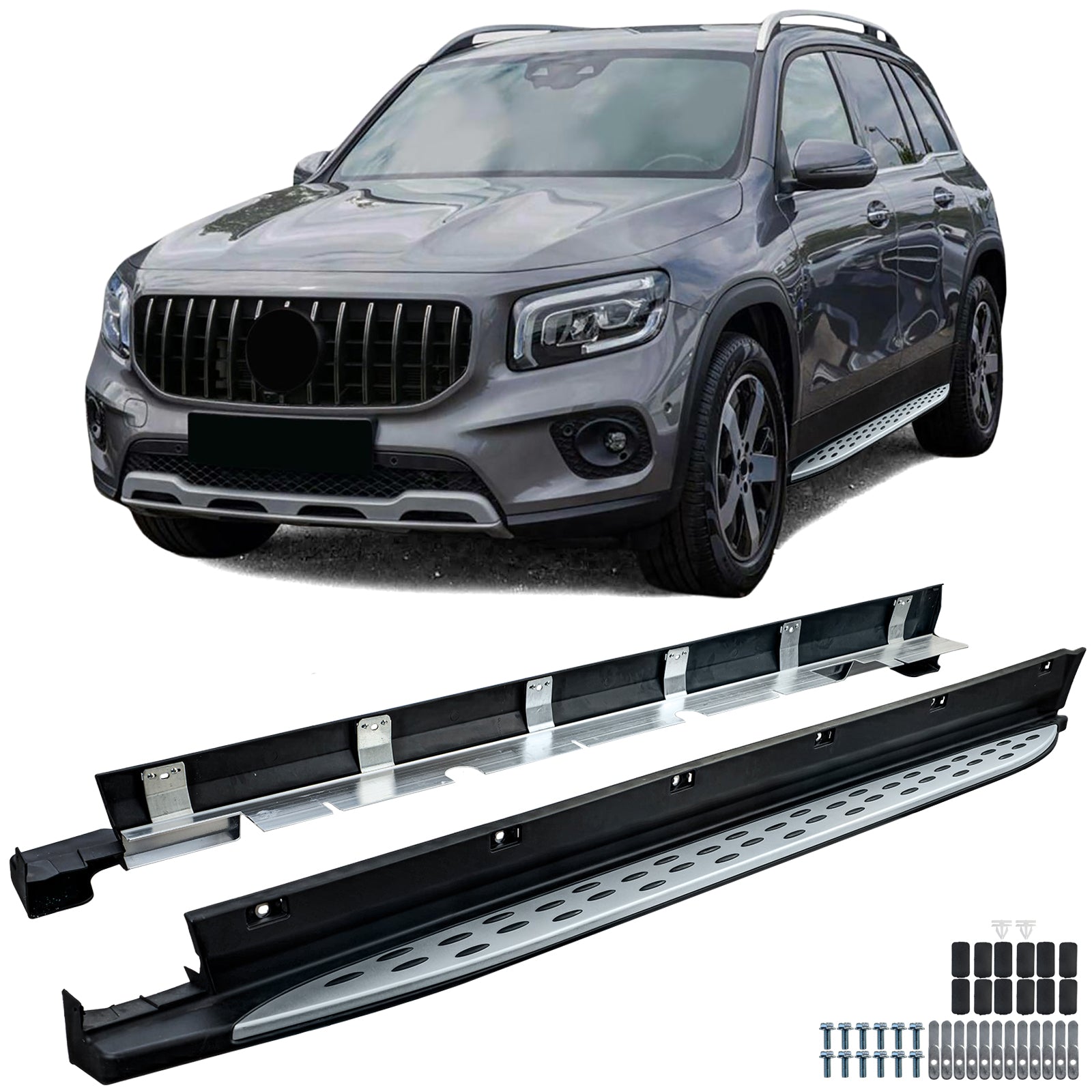 Pedane Laterali in Alluminio OE Look per Mercedes GLB X247 2019-2025