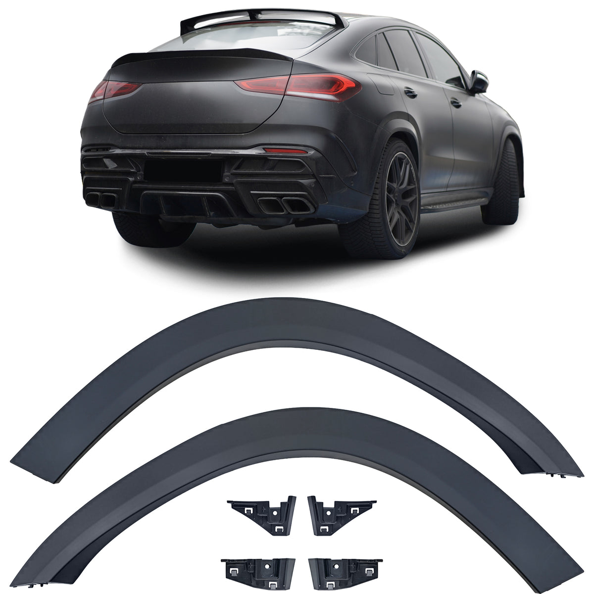 Cornice Passaruota Set Posteriore con Supporti per Mercedes GLE Coupé C167