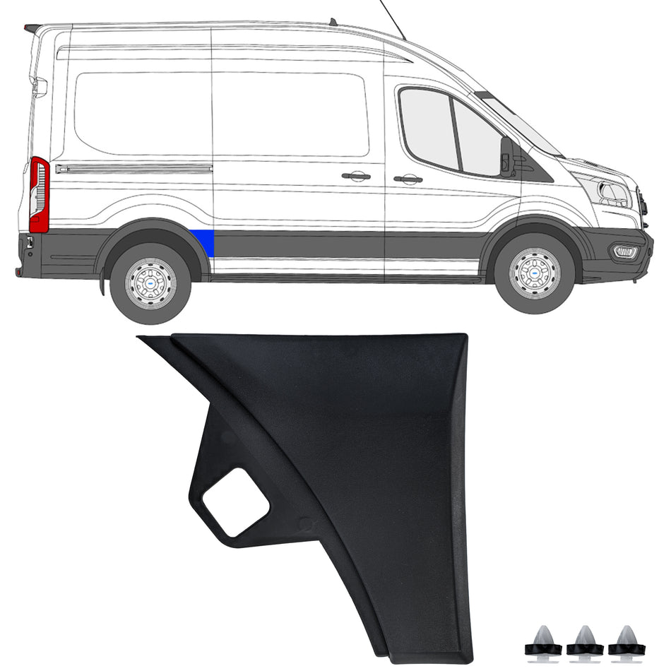 Modanature Parafango Posteriore Destro per Ford Transit V363 (2014-2019) L2