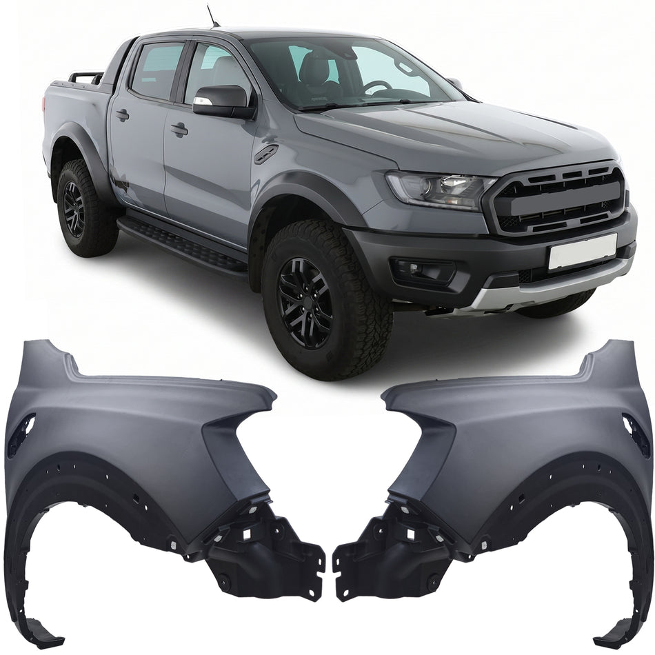 Parafango Set Anteriore Destro e Sinistro in Plastica per Ford Ranger Raptor
