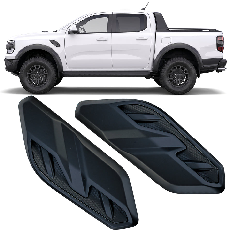 Parafango con Griglie di Ventilazione per Ford Ranger Raptor T9 Dal 2023 Nero