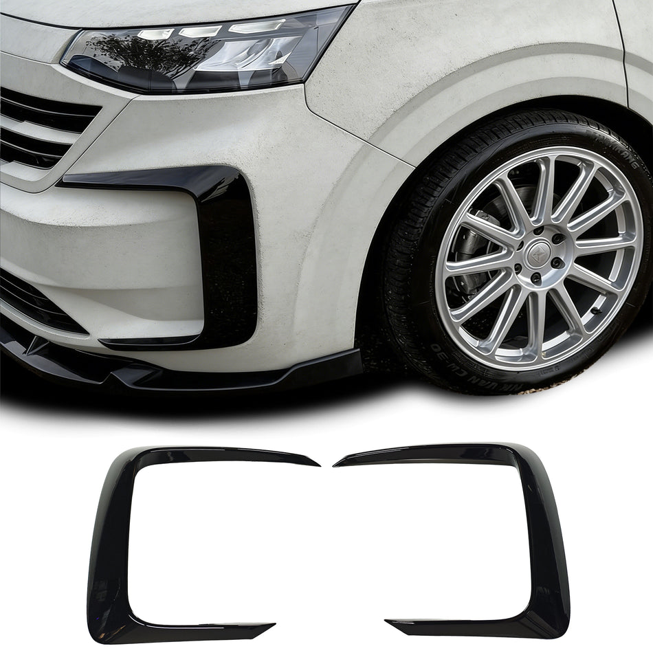 Frontsplitter Flaps Neri Lucidi per Volkswagen T7 (2024)