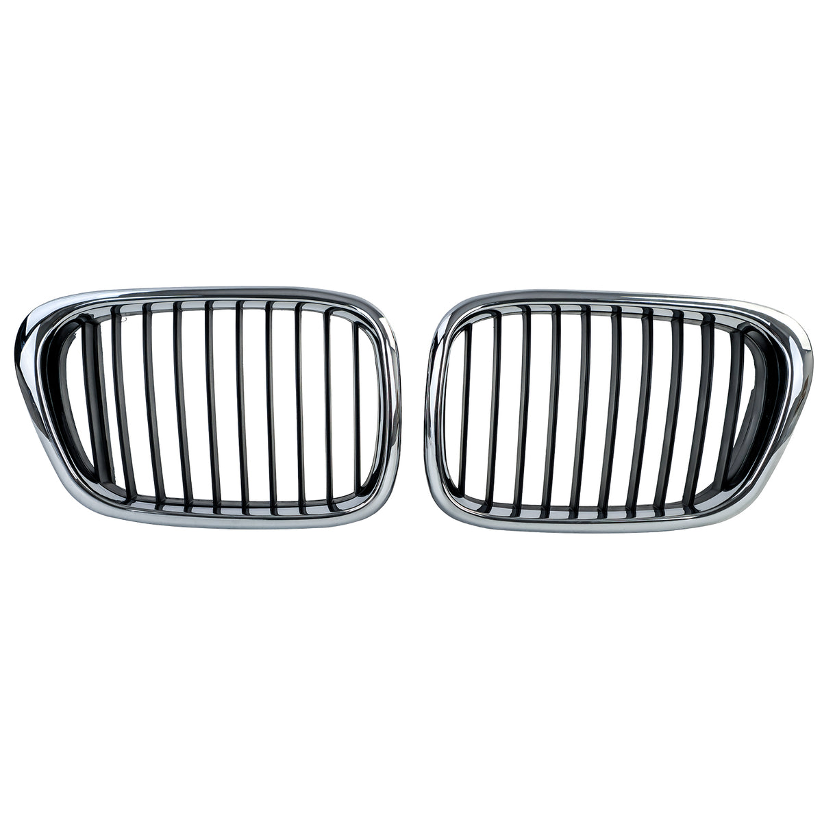 Griglia Anteriore Sportiva Nera e Cromata per BMW Serie 5 E39 Berlina e Touring