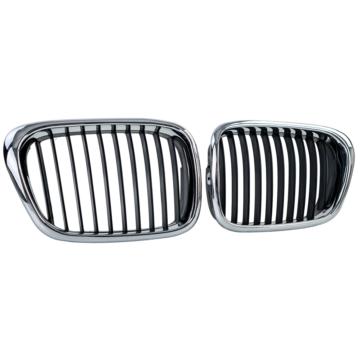 Griglia Anteriore Sportiva Nera e Cromata per BMW Serie 5 E39 Berlina e Touring