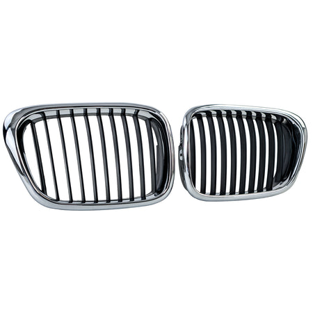 Griglia Anteriore Sportiva Nera e Cromata per BMW Serie 5 E39 Berlina e Touring