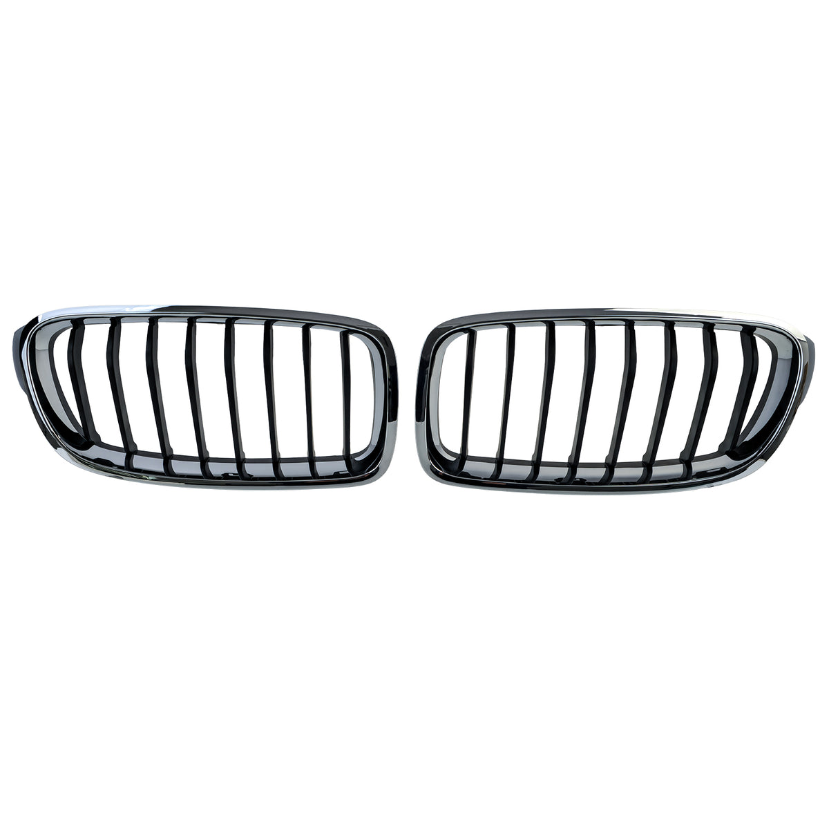Griglia Anteriore Sportiva Nera/Cromata per BMW Serie 3 F30 F31 (2011-2019)