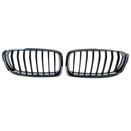 Griglia Anteriore Sportiva Nera/Cromata per BMW Serie 3 F30 F31 (2011-2019)