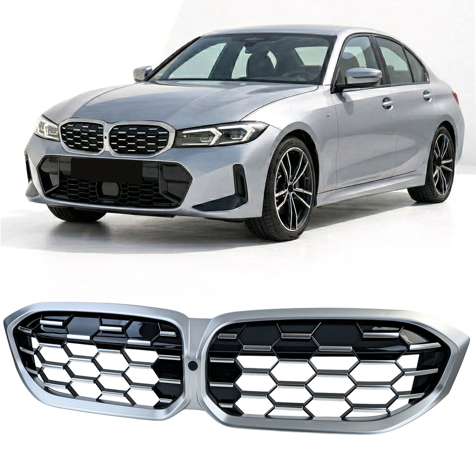 Griglia Anteriore Performance Nera Cromo per BMW Serie 3 G20 G21 LCI Dal 2022