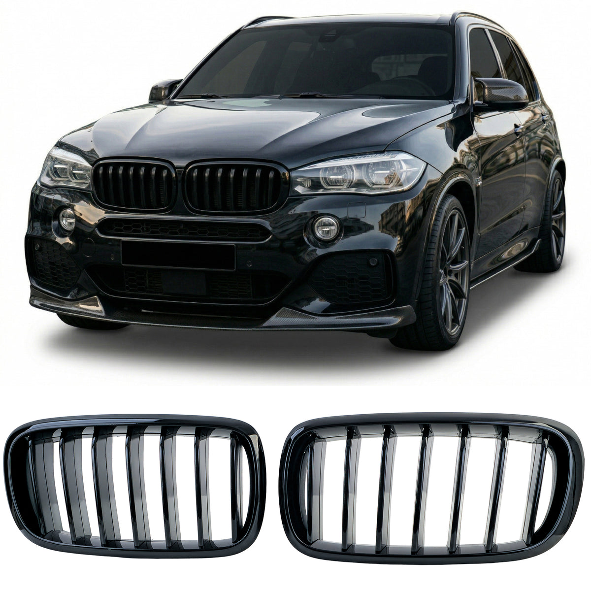Griglia Anteriore Sportiva Nera Lucida per BMW X5 F15 e X6 F16 2013-2019