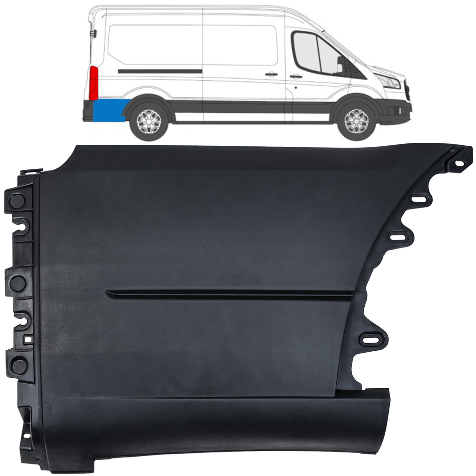 Modanature Parafango Posteriore Destro per Ford Transit V363 2014-2019 L2 L3