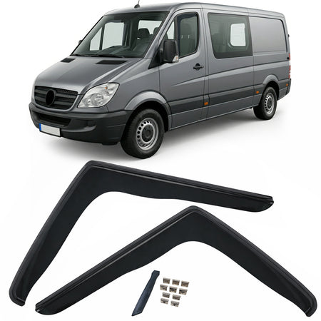 Deflettori Aria 2 Pezzi Neri per Mercedes Sprinter 906 (2006-2018)