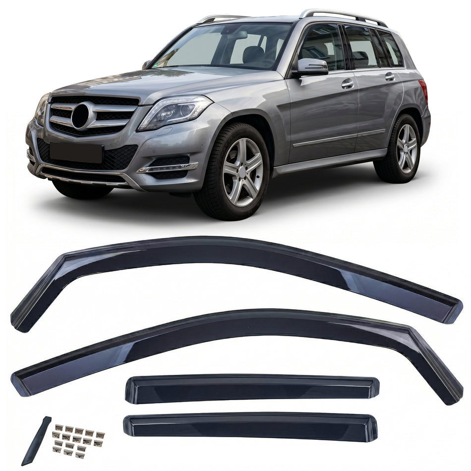 Deflettori Aria 2 Pezzi Neri per Mercedes GLK X204 (2008-2015)