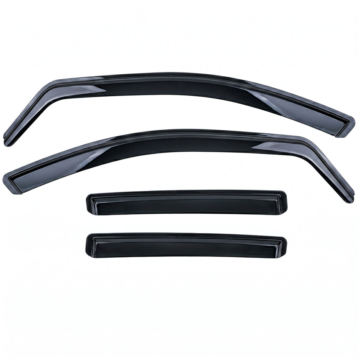 Deflettori Aria 2 Pezzi Neri per Mercedes ML W164 2005-2011, Montaggio Facile