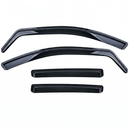 Deflettori Aria 2 Pezzi Neri per Mercedes ML W164 2005-2011, Montaggio Facile