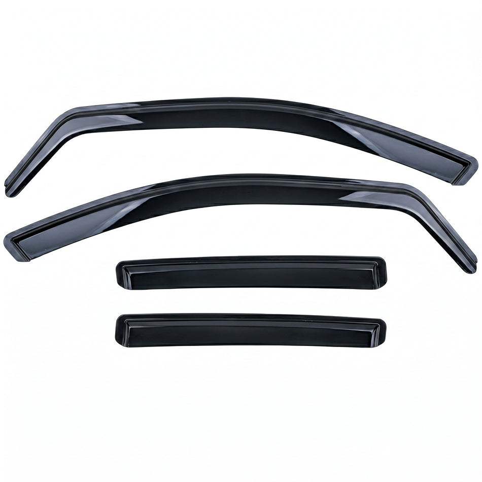 Deflettori Aria 2 Pezzi Neri per Mercedes ML W164 2005-2011, Montaggio Facile