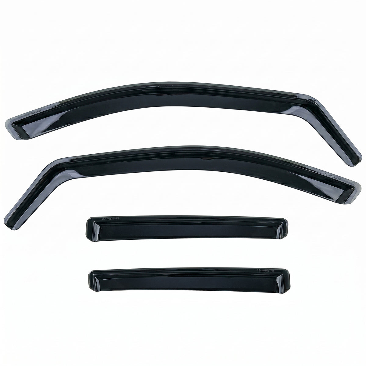 Deflettori Aria 2 Pezzi Neri per Mercedes ML W164 2005-2011, Montaggio Facile