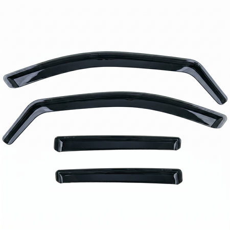 Deflettori Aria 2 Pezzi Neri per Mercedes ML W164 2005-2011, Montaggio Facile