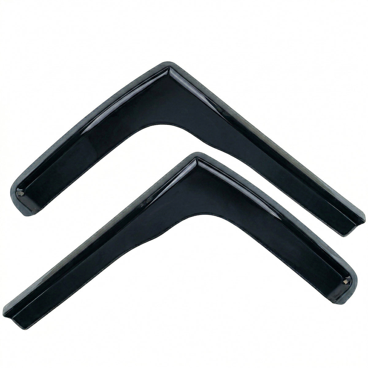 Deflettori Aria 2 Pezzi Neri per Ford Transit Custom 2012-2023, Montaggio Facile