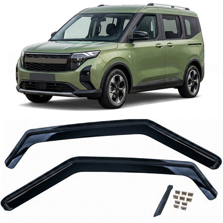 Deflettori Aria 2 Pezzi Neri per Ford Tourneo Courier dal 2023