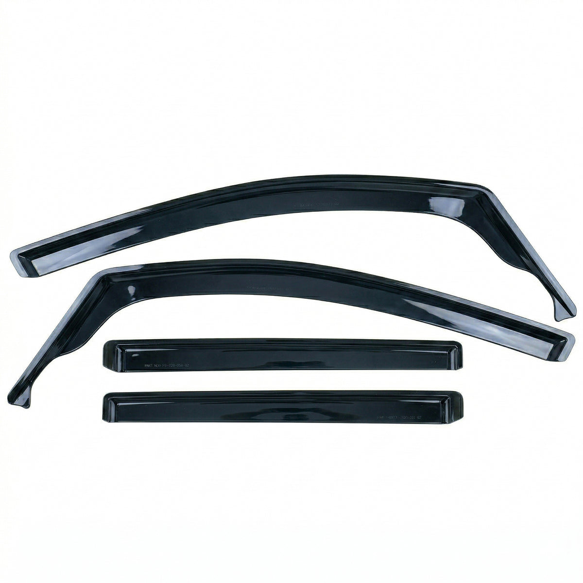 Deflettori Aria 4 Pezzi Neri Oscurati per Volkswagen Touran 1T 2003-2015